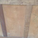 Art deco oak and marble sideboard