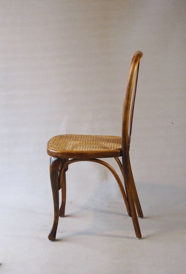 2 Chaises Kohn N°529 ,vers 1910, bistrot ,cannées ,Bois courbé
