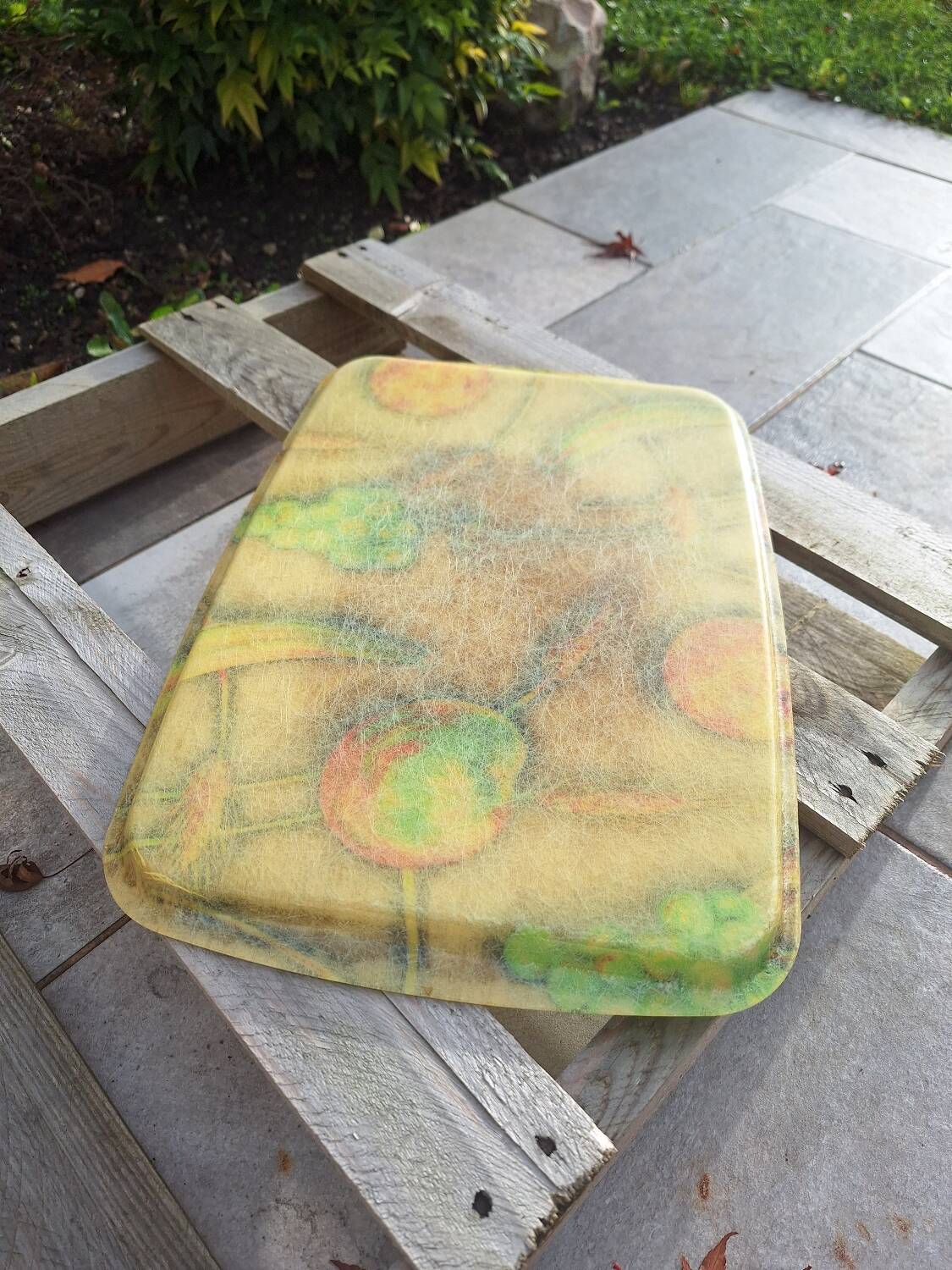 Fiberglass tray 1970