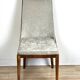 American Art Deco style chair, in solid walnut wood