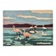 Pink Flamingo canvas tapestry