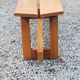 Solid elm bench from the 70s