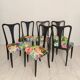 Italian vintage dining chairs by Osvaldo Borsani, 1940s, set of 6