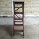 Escabeau bois de bibliotheque vintage  1930