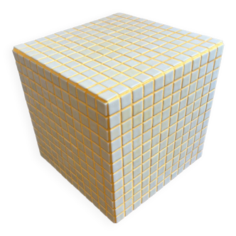 Cube ceramic tiles - side table - end of sofa