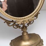 Pair of brass table mirror  28x39cm