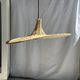 Small suspension, rattan luminaire in hat shape D:60cm