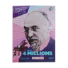 Affiche originale loterie nationale hommage a Erik Satie 1985