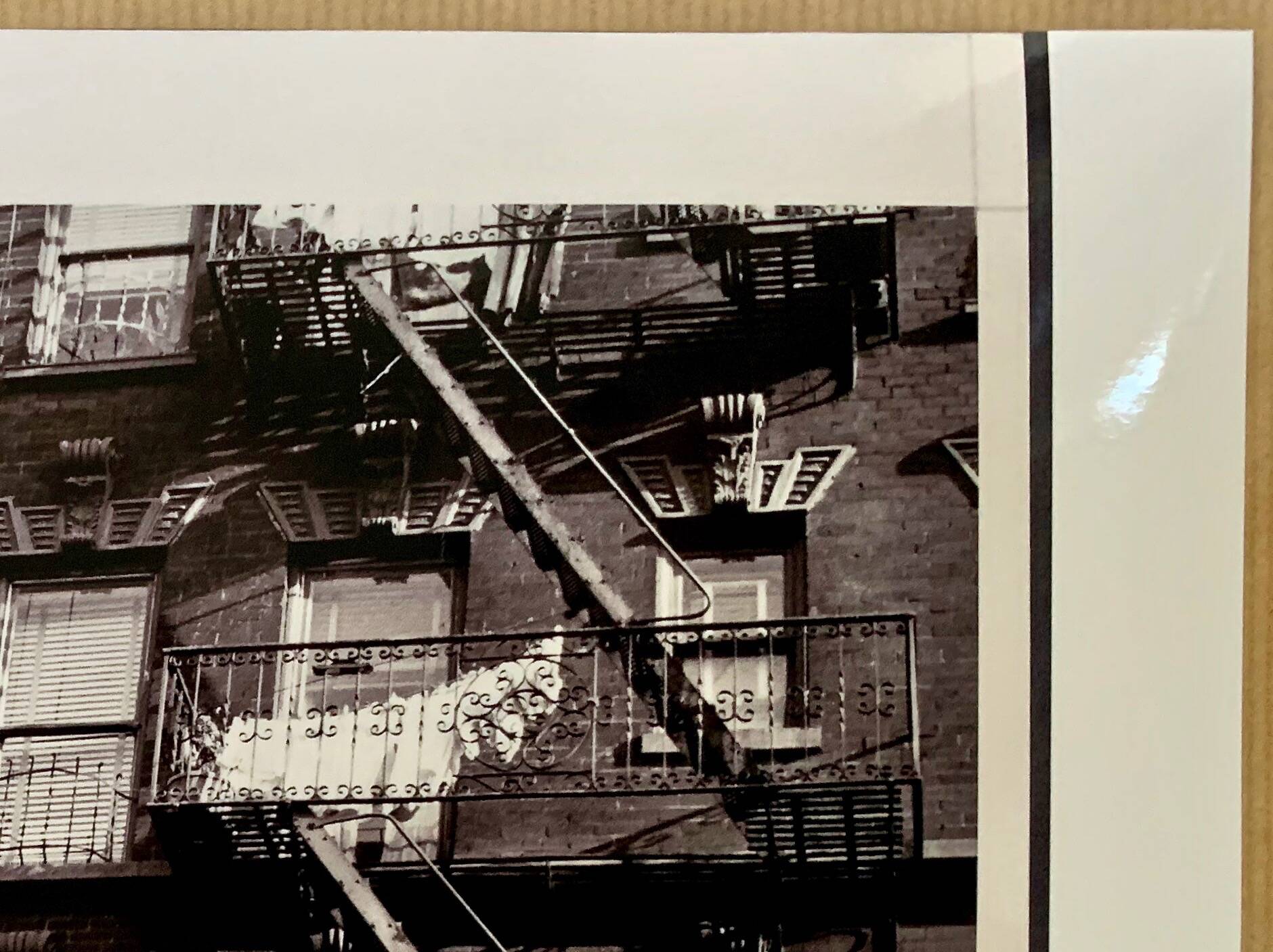 A suspended look Apartment fire escape New York City – 1953