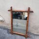 Wooden barber mirror