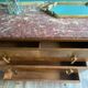 Art deco dresser, top pink marble 30s