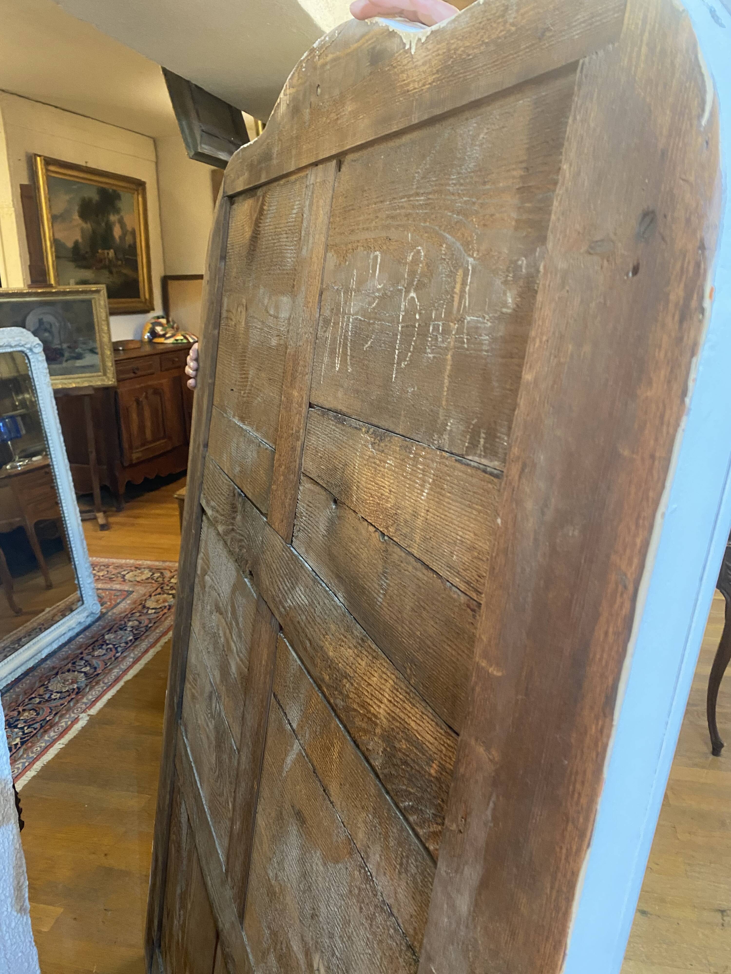 Louis Philippe mirror patinated in white by a lacquer artisan