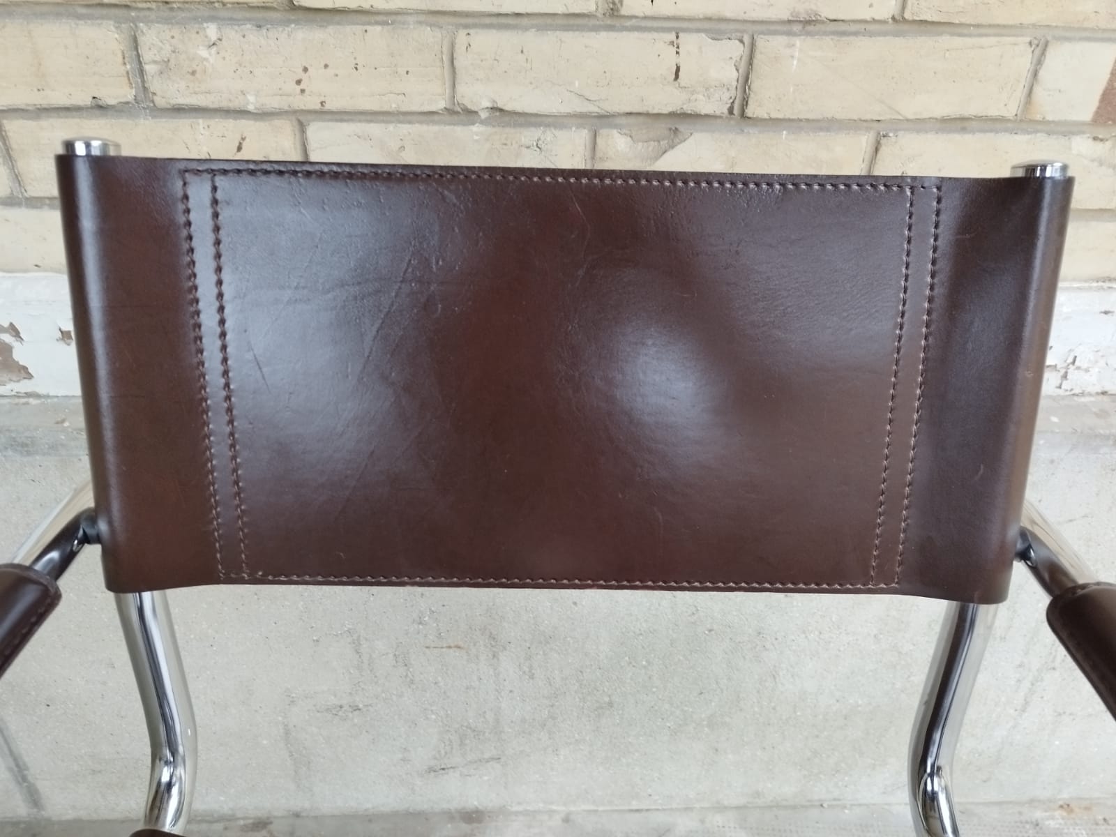 Chaise mg5 cuir marron Matteo Grassi
