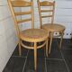 Suite de 2 chaises de bistrot en bois courbé Baumann