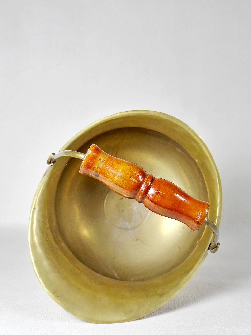 Vintage Ornate Brass Coal Bucket