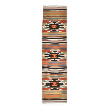 Sun Muted Vintage Kilim Runner Rug, 69x274 Cm