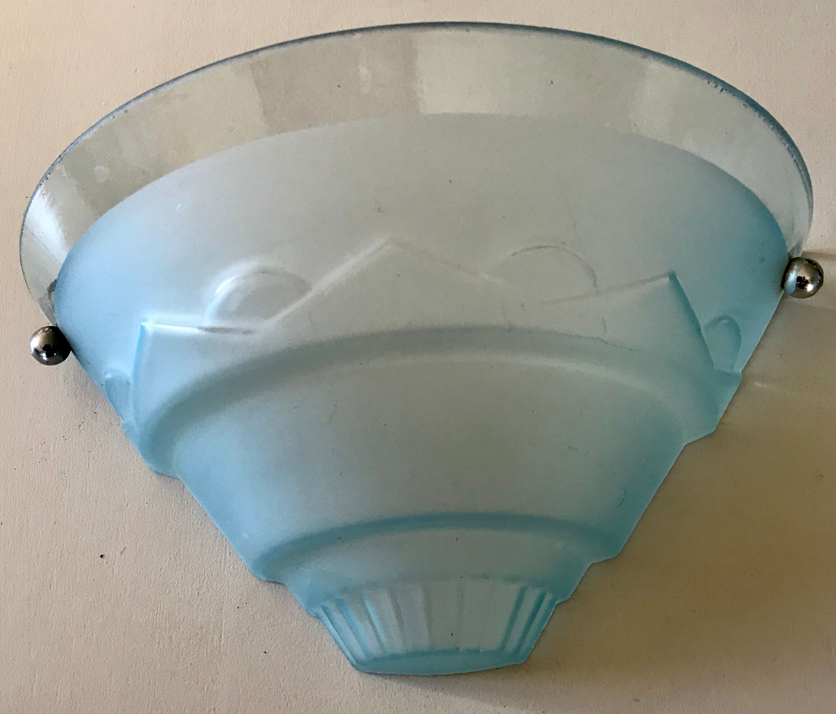 Pair of art deco appliques