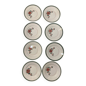 Lot de 8 jolies assiettes - maison