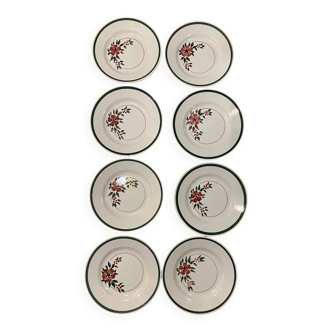 Set of 8 lovely dessert plates model Simone from the H.B.C.M house.