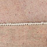 Tapis Anatolien Vintage Fait Main en Laine,Tons Rose Poudré & Beige 265x166