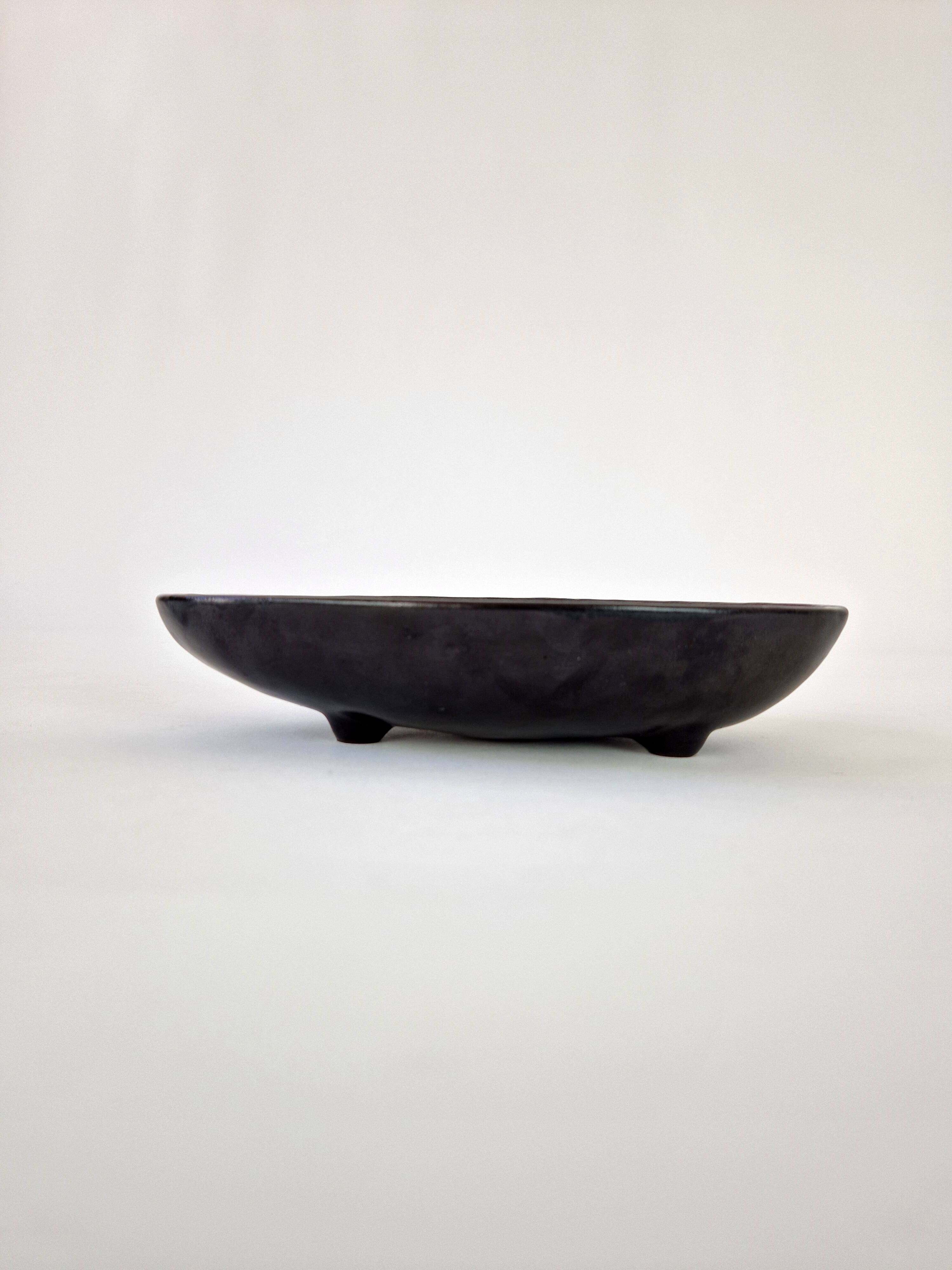 Empty pocket vintage ceramic amphora circa 1960