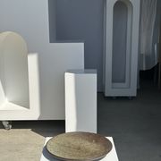 Plat en céramique vert indonésien D:26,5