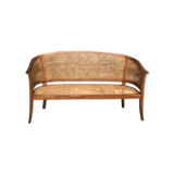 Old cane basket sofa