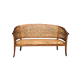 Old cane basket sofa