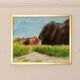 Original Swedish oil painting on canvas "Light in the Darkness"