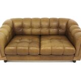 Vintage leather sofa, Sweden, 1990s