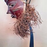 “mbuya” mask, pende, democratic republic of congo. wood, pigments,