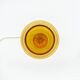 Vintage Oluce Nerolia Table Lamp in Clear and Orange Glass, Italian Design