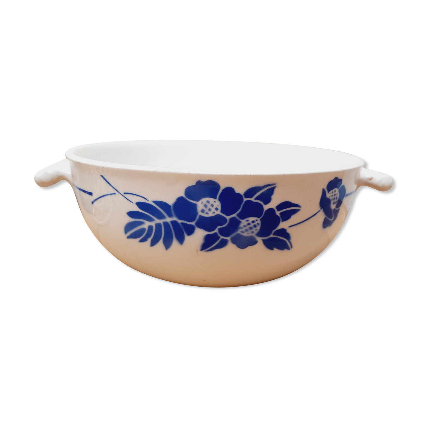 Salad bowl blue flowers