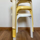 Set of 3 Henry Massonnet stools for Stamp – France, 1970s