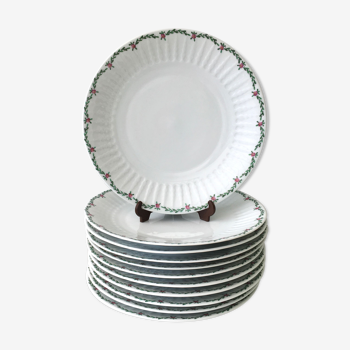 Set of 11 porcelain plates 1970