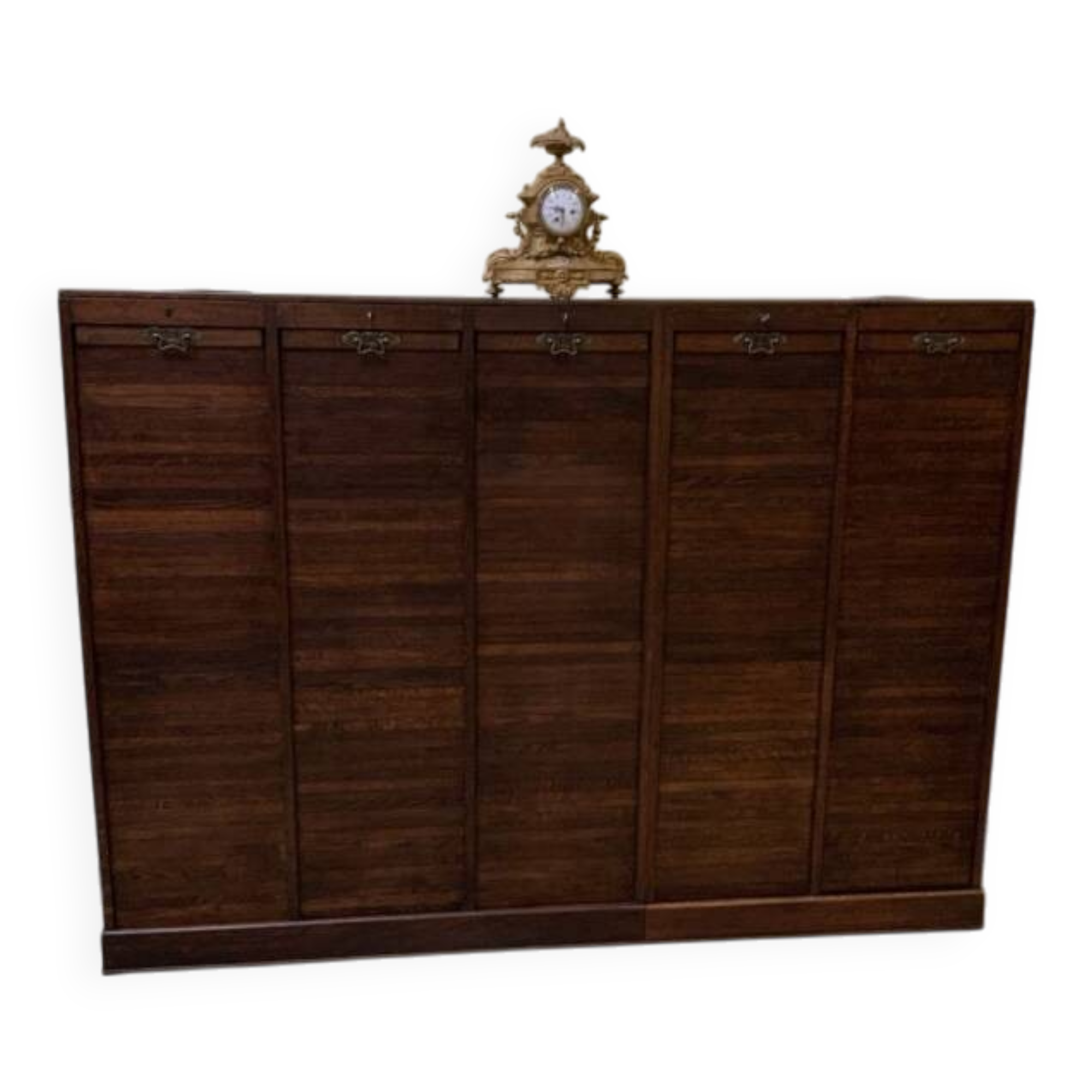 Antique Art Deco roller shutter archive cabinet