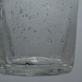 Blown glass jar with original cap