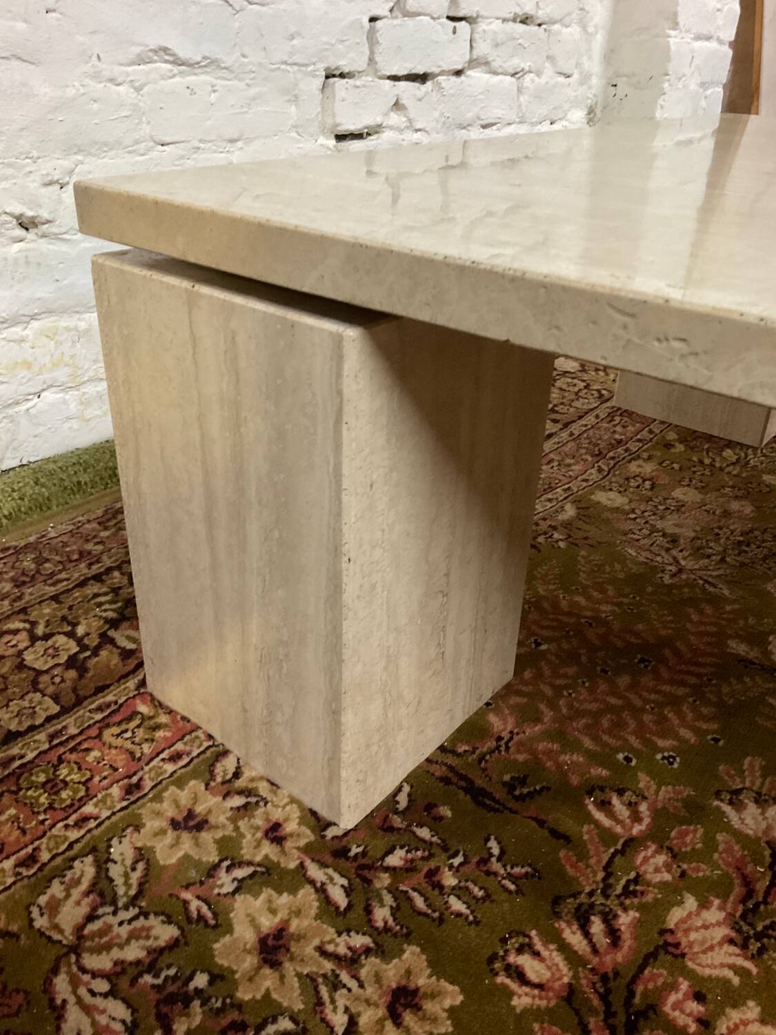 Travertine coffee table from the 70s