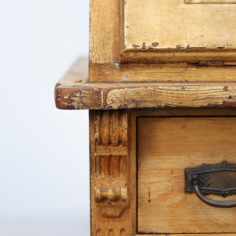 Rustic Farmhouse Painted Secretaire / Chest of Drawers
