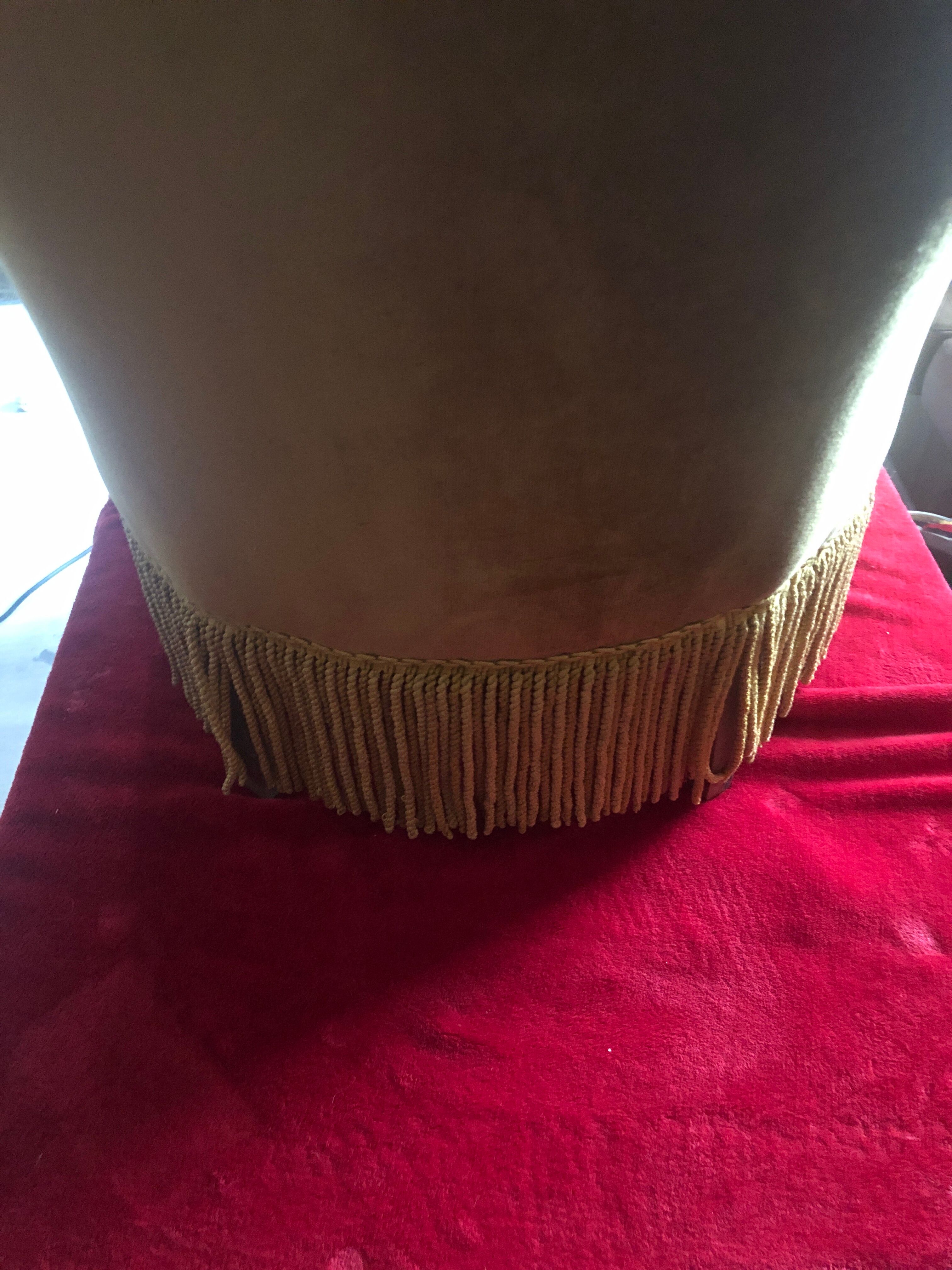 Velvet toad armchair