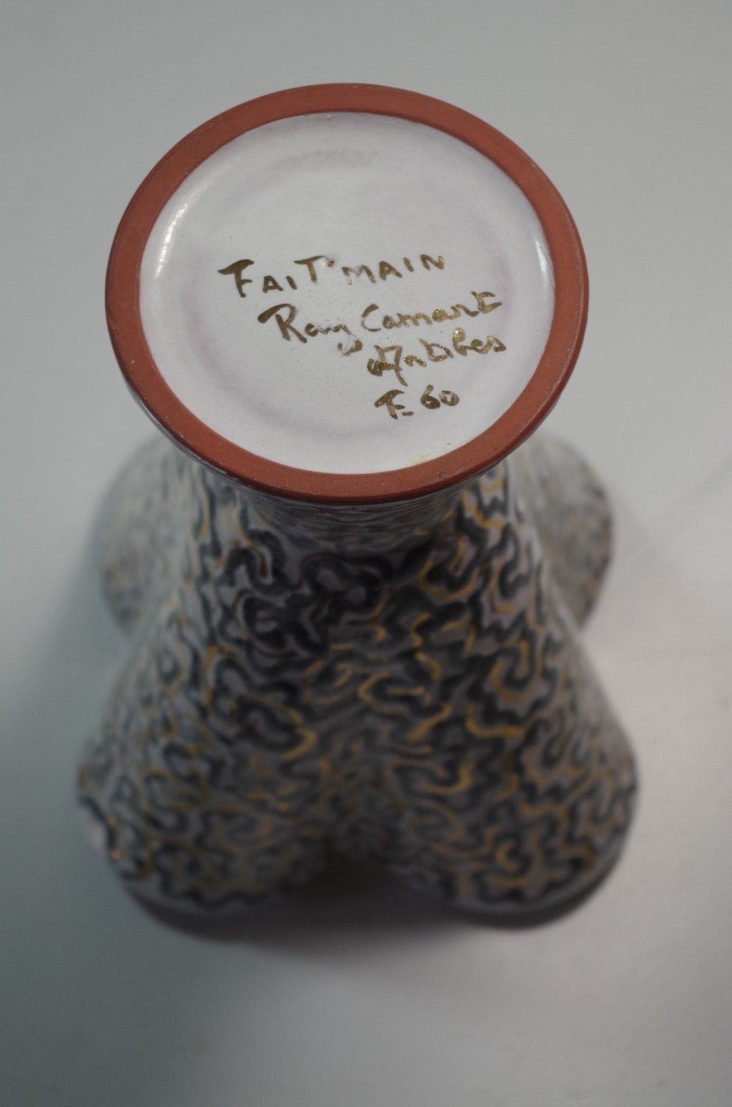 Ray Camart ceramic vase 50 60 Antibes Vallauris vintage