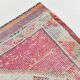 Rare Couloir Vintage Anatolie | Tapis de couloir tons rose et saumon, 90x370 cm