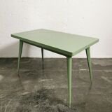 Old Tolix dining table