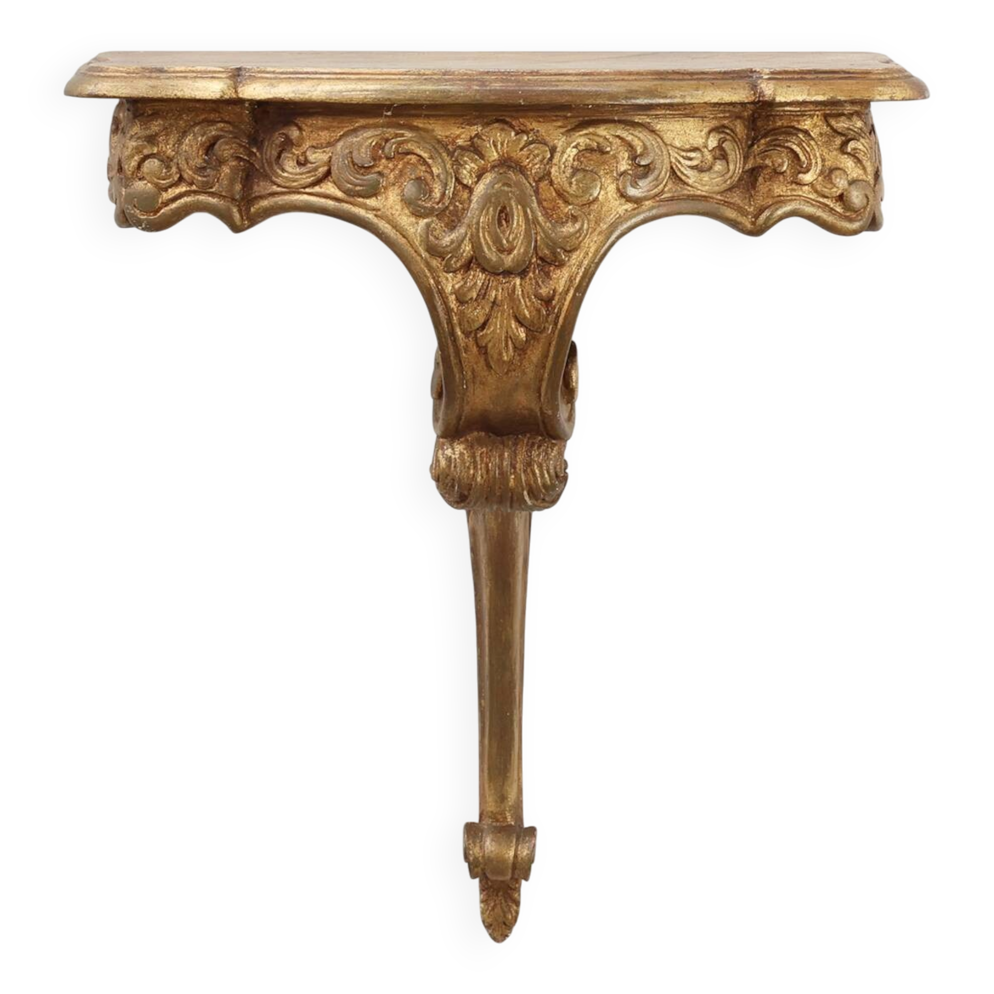20th century Giltwood Wall Console in Louis XV Style, France