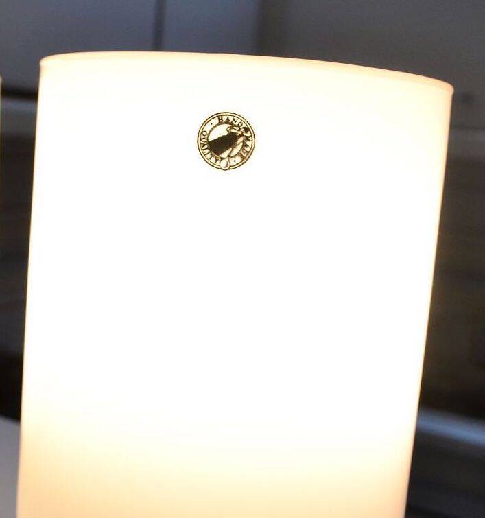 Vintage opaline lamp IKEA from the 1980s.