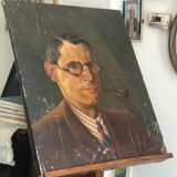 Portrait huile