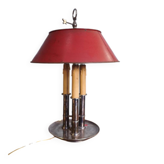 Empire-style three-light bouillotte lamp