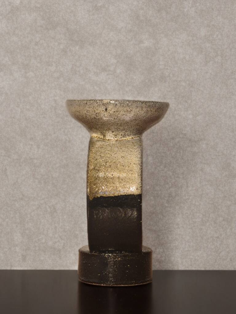 Vintage Czech Ceramic Candle Holder 1960s