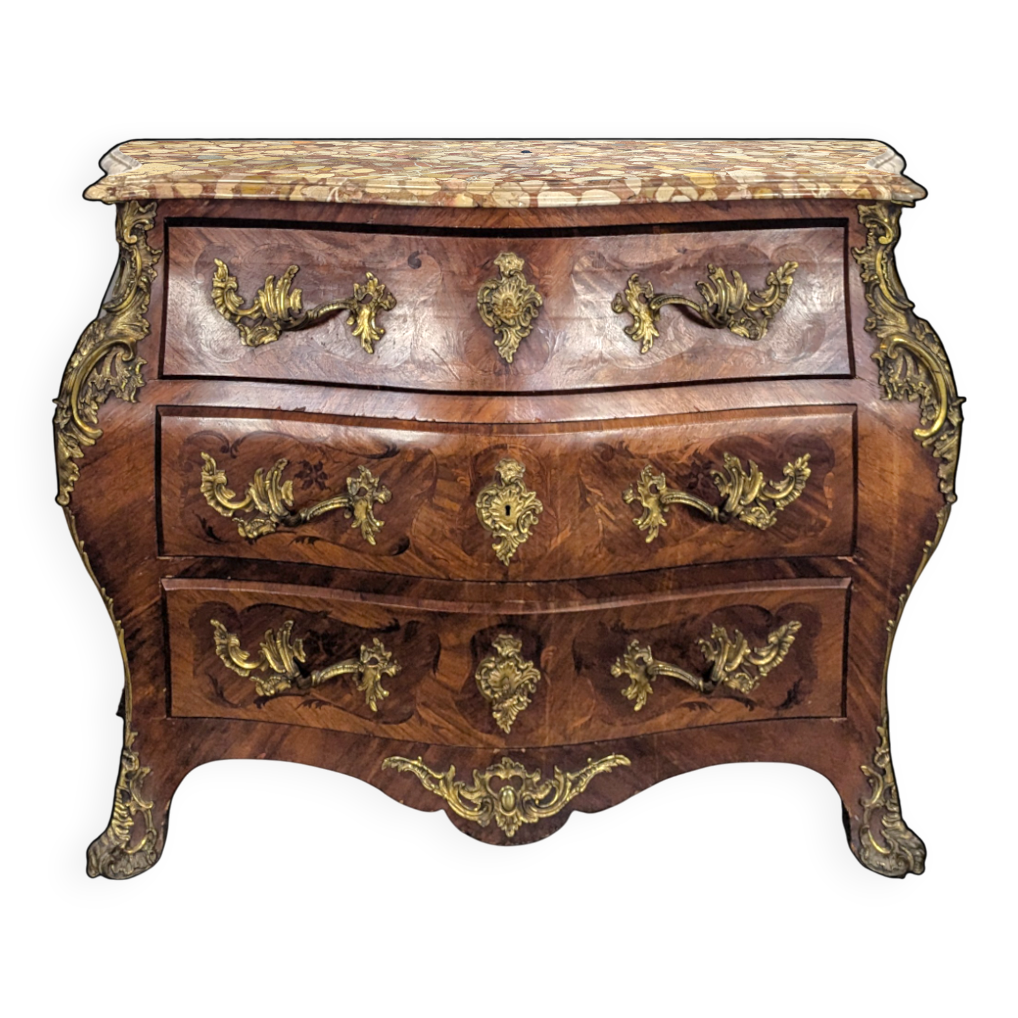 Commode tombeau de style Régence fin XIXème