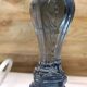 Paire de lampes en verre bleuté